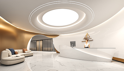 佛山市鸿安乐船务办公室装修设计